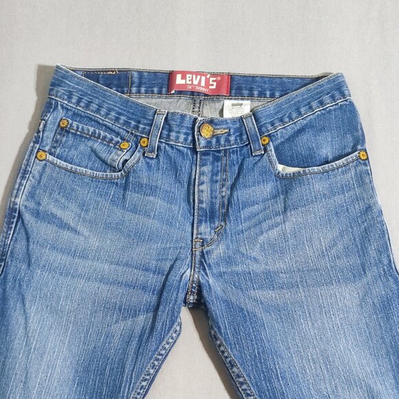 Levi's 511 jeans men's size W28XL28 medium washed blue slim fit straight jeans - Picture 2 of 16